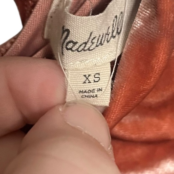 Madewell Crushed Velvet Mockneck Dress - Picture 9 of 10